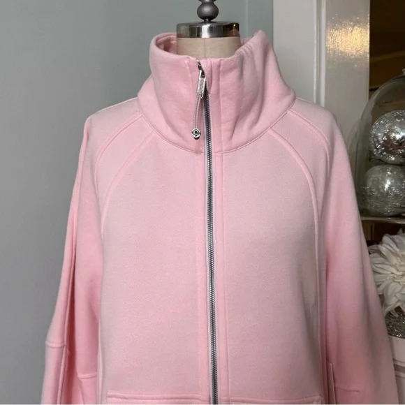 Lululemon Scuba Oversized Funnel Neck Full Zip Jacket Strawberry Milkshake NWT - Picture 6 of 14